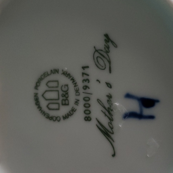 Vintage 1971 B&G Copenhagen Mothers Day Plate - Picture 5 of 5